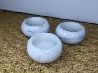 Lysestager i hvid marmor