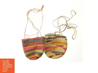 To farverige stribede tasker (str. 24 cm)