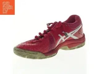 Brugte røde løbesko fra Asics (str. 33,5 )