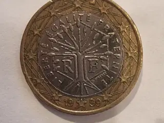 1Euro mønt 1999 fransk