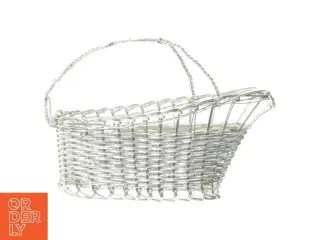 Fil de fer Metal flet kurv Vinholder Kurv (str. 26 x 10 x 18 cm)