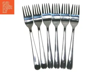 Sæt af 6 gafler i rustfrit stål fra IKEA (str. 6 styk. 19 cm)