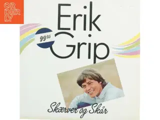Erik Grip LP fra Exlibris (str. 31 x 31 cm)