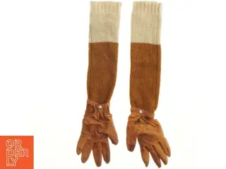 Læderhandsker med strikkede ærmer fra H&M