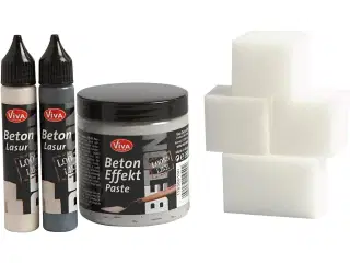 Betonpasta, grå, 1 sæt