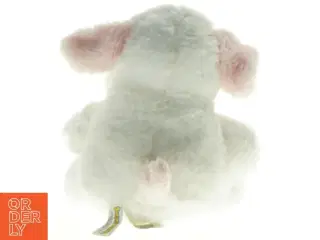 Hvid plysbamse (str. 23 x 18 cm)