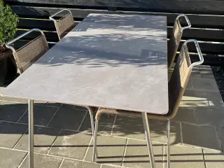 FDB havebord m. 6 stole