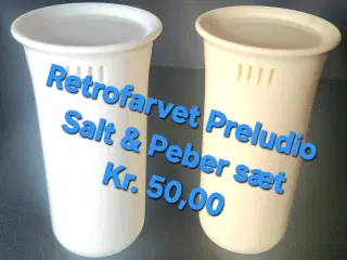 Retrofarvet preludio salt & peber sæt
