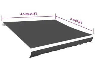 Markisedug 450x300 cm antracitgrå