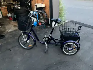 3 hjulet elcykel har fået nyt batteri
