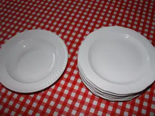 Hvide tallerkener