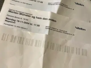 Morten Münster og ham den anden billet . 