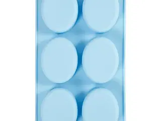 Silikoneform, H: 2,4 cm, L: 7,7 cm, B: 6 cm, 6x100 ml, 1 stk.