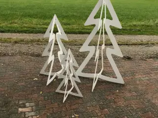 3 juletræer
