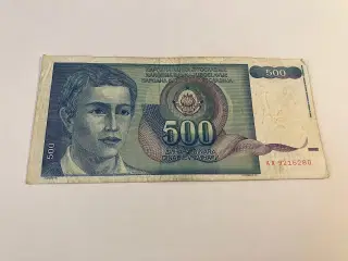 500 Dinara Yugoslavia