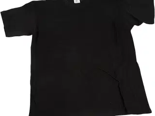 Sort T-shirt til Børn 3-4 År - 100% Bomuld