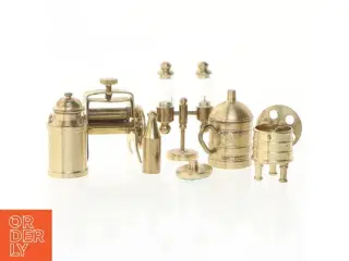 Sæt af miniature messing dekorationer (str. 5 cm)