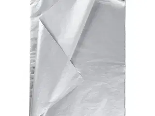 Silkepapir, ark 50x70 cm, 14 g, sølv, 25ark/ 1 pk.