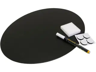 Oval Udendørs Tavle 47x32 cm - Kreativ Leg for Børn