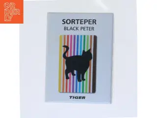 Sorteper kortspil fra Tiger (str. 2x12x9 cm)