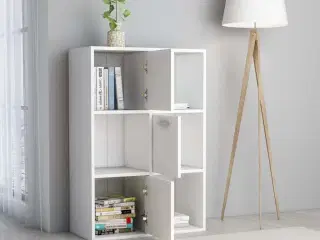 Kontorreol 60x29,5x90 cm konstrueret træ hvid