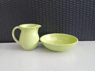 Keramik kande og skål.