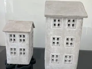 Beton huse, glas og æggebærer 