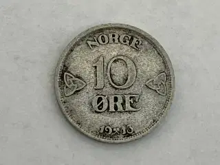 10 Øre 1913 Norge - Renset