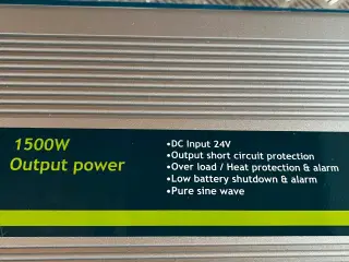 Inverter 24v/230v-1500w