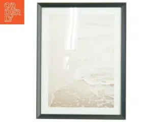 Indrammet billede med strandmotiv fra IKEA (str. 33 x 43 cm)