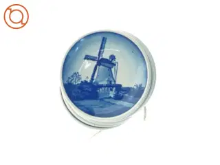 ROYAL COPENHAGEN Blå og hvide keramikplatter (str. Ø 8 cm)