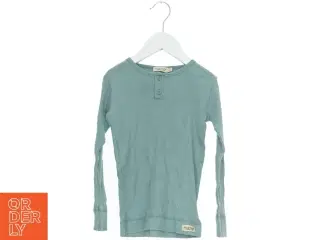 Langærmet ribbet bluse med knapper fra MarMar (str. 110)