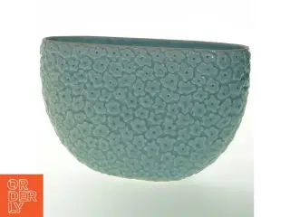 Keramikvase med oval åbning, lystyrkis (str. 25 cm)