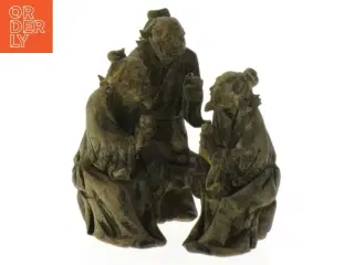 Skulptur af tre kinesiske mænd(str. 8 cm) (str. 8 cm)