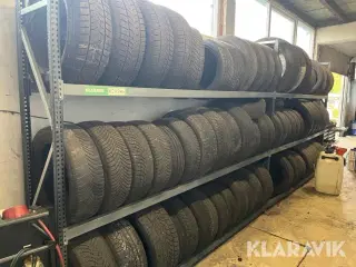 Dæk lager ca 100 stk