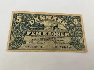 5 Kroner 1942 H - Slidt