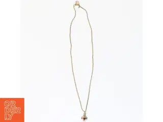 Guld halskæde med vedhæng (str. 42 cm)