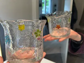 Urtepotte / skål i glas