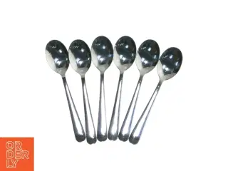 Sæt med 6 suppeskeser i rustfrit stål fra IKEA (str. 6 styk. 19 cm)
