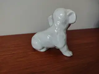 Fin lille porcelænshund