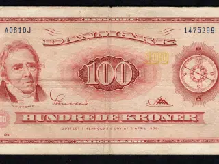 100 Kr Seddel 1961 A0 0j
