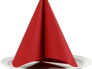 Vinrøde Servietter 40x40 cm - 20 stk. i pakke