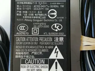 Sony AC-LS5 Digital KAMERAOPLADER 4,2V 1,5A
