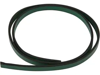 Imiteret Læderbånd, B: 10 mm, tykkelse 3 mm, grøn, 1m/ 1 pk.