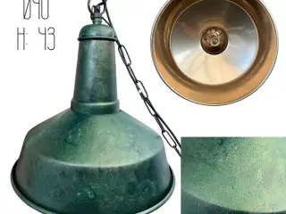 2 håndmalede pendellamper i ø40 og højde 43