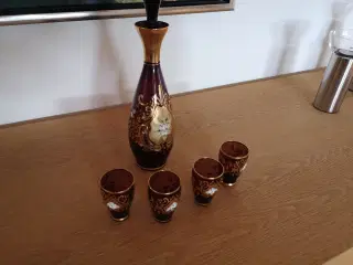 Karaffel med 4 glas 