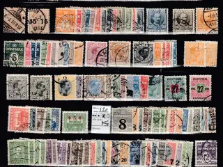 160 forskellige bogtrykte frimærker.