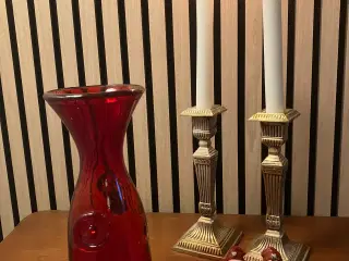  Smuk rød karaffel fra Italien