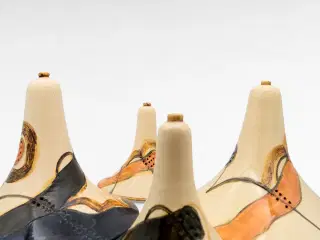 Marianne May – Sæt med fire keramiske pendler