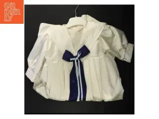 Dåbskjole sæt fra Sweet Design (str. Bryst 28 cm erme 23 cm længde 123 cm sko sal 12 cm)